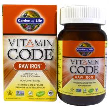 Garden of Life, Vitamin Code, RAW Iron, 30 Vegan Caps